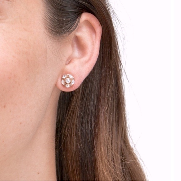 KATE SPADE • Rose Gold Time To Shine Stud Earrings - Picture 2 of 5